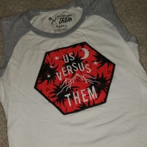 US VERSUS THEM muscle t